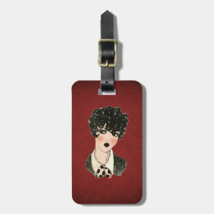FLAPPER GIRL LUGGAGE TAG GEPÄCKANHÄNGER