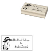 Flapper-Girl-Monogramm-Buchzeichen der 1920er Jahr Gummistempel (Stempel)