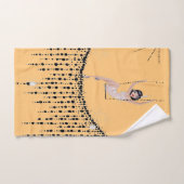 Flapper Girl on Swing Bath Handtuch Set (Handtuch)