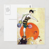 Flapper Girl Postkarte (Vorne/Hinten)