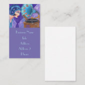 Flapper Girl Roaring 20ties Maus Gramophon Visitenkarte (Vorne/Hinten)