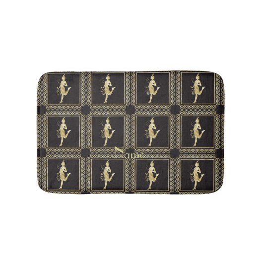 Flapper Girl Thunder_Cove der 1920er Jahre Badematte (Vorderseite)