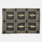 Flapper Girl Thunder_Cove der 1920er Jahre Geschirrtuch (Horizontal)