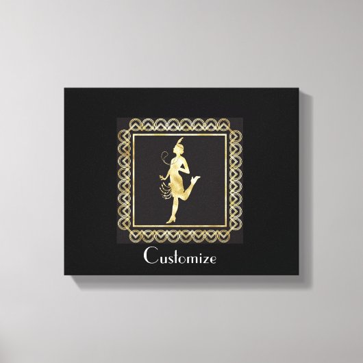 Flapper Girl Thunder_Cove der 1920er Jahre Leinwanddruck (Vorderseite)