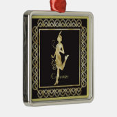 Flapper Girl Thunder_Cove der 1920er Jahre Ornament Aus Metall (Rechts)