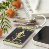 Flapper Girl Thunder_Cove der 1920er Jahre Schlüsselanhänger (Vorderseite rechts)