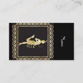 Flapper Girl Thunder_Cove der 1920er Jahre Visitenkarte (Rückseite)