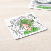 Flapper Girl Untersetzer (angewinkelt)