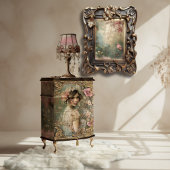 Flapper Girl Vintages Jugendstil Seidenpapier