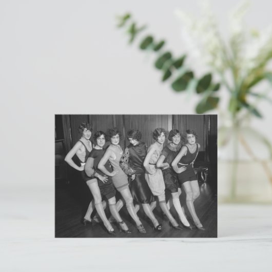 Flapper Girls: 1925 Postkarte (Stehend Vorderseite)