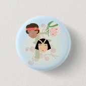 Flapper girls roaring twenties button (Vorderseite)