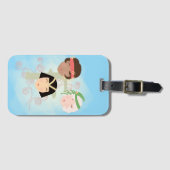 Flapper girls roaring twenties gepäckanhänger (Vorderseite (Horizontal))