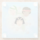 Flapper girls roaring twenties glasuntersetzer (Rückseite)