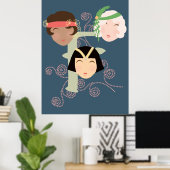 Flapper girls roaring twenties poster (Heimbüro)