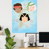 Flapper girls roaring twenties poster (Heimbüro)