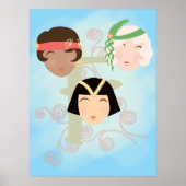 Flapper girls roaring twenties poster (Vorne)
