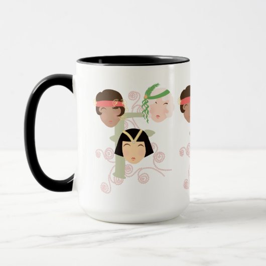 Flapper girls roaring twenties tasse (Links)