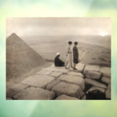 Flapper Girls Sunrise Khufu Pyramid, Ägypten 1920 Fensteraufkleber (Blatt 3)