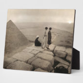 Flapper Girls Sunrise Khufu Pyramid, Ägypten 1920 Fotoplatte (Seite)