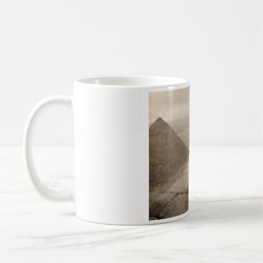 Flapper Girls Sunrise Khufu Pyramid, Ägypten 1920 Kaffeetasse (Links)