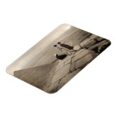 Flapper Girls Sunrise Khufu Pyramid, Ägypten 1920 Magnet (Linke Seite)