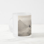 Flapper Girls Sunrise Khufu Pyramid, Ägypten 1920 Mattglastasse (Vorderseite Links)