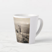 Flapper Girls Sunrise Khufu Pyramid, Ägypten 1920 Milchtasse (Rechte Ecke)