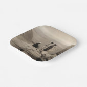 Flapper Girls Sunrise Khufu Pyramid, Ägypten 1920 Pappteller (Gewinkelt)