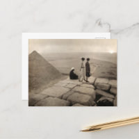 Flapper Girls Sunrise Khufu Pyramid, Ägypten 1920