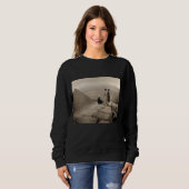 Flapper Girls Sunrise Khufu Pyramid, Ägypten 1920 Sweatshirt (Vorne ganz)