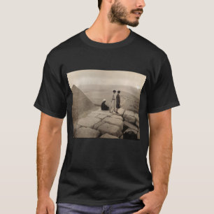 Flapper Girls Sunrise Khufu Pyramid, Ägypten 1920 T-Shirt