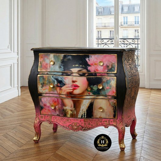 Flapper Glam mit Perls Decoupage Seidenpapier