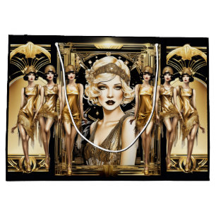 Flapper großartiges gatsby Girl blonde haar der 19 Große Geschenktüte