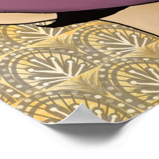 Flapper in einem Hut Poster (Ecke)