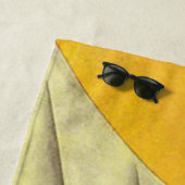 Flapper in Lila Hat Strandtuch (Beispiel)