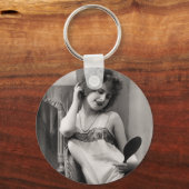 Flapper in Lingerie Schlüsselanhänger (Vorderseite)