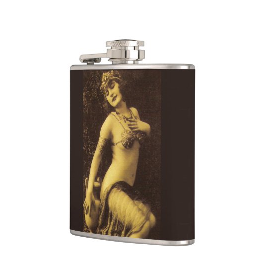 Flapper in Sepia 1 Flachmann (Links)