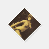 Flapper in Sepia 1 Serviette (Ecke)