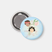 Flapper Mädchen der roaring twenties Magnet (Vorderseite/Rückseite)