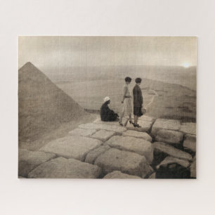 Flapper Mädchen Sonnenaufgang Pyramide des Cheops, Puzzle