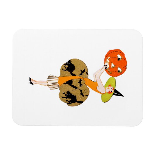 Flapper mit einem Jack-O-Lantern Magnet (Horizontal)