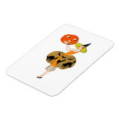 Flapper mit einem Jack-O-Lantern Magnet (Linke Seite)