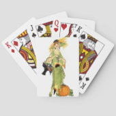 Flapper mit Kürbis Spielkarten (Rückseite)