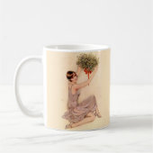 Flapper mit Mistelzweig Kaffeetasse (Links)
