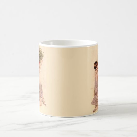 Flapper mit Mistletoe Kaffeetasse (Mittel)