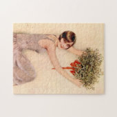 Flapper mit Mistletoe Puzzle (Horizontal)