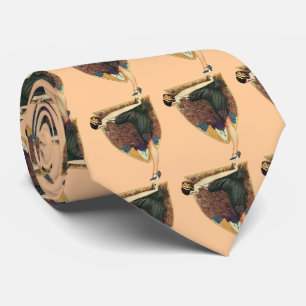 Flapper mit Pfauen-Emblem Krawatte