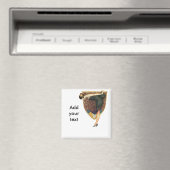 Flapper mit PfauenEmblem Magnet (In Situ (Geschirrspüler))