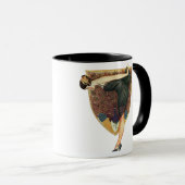 Flapper mit PfauenEmblem Tasse (VorderseiteRechts)