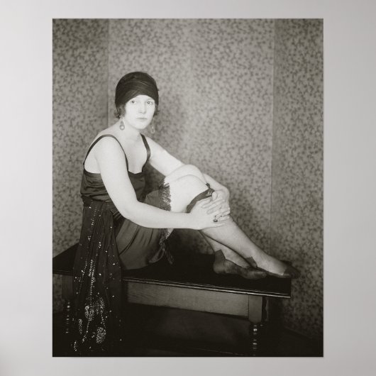 Flapper Mode, 1922. Vintage Foto Poster (Vorne)